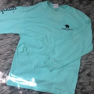 Long Sleeve Teal Simply Southern Shirt